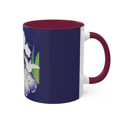 Irises by Kogyo Tsukioka Colorful Mugs, 11oz