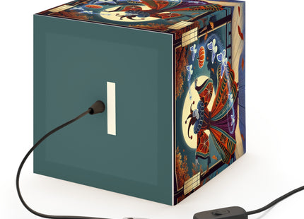 Court Magician with Ghost Butterflies Light Cube Lamp
