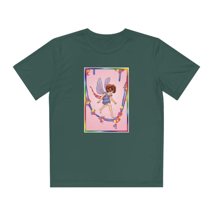 A Playful Fairy Jumps Rope Youth Competitor Tee – Magical Motion & Whimsical Joy
