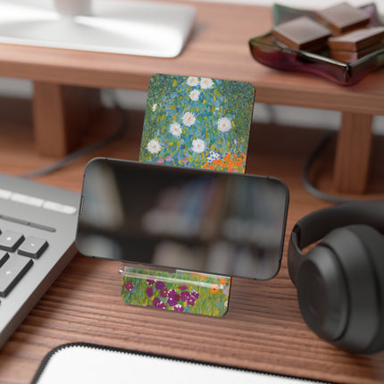 Cottage Garden by Gustav Klimt Mobile Display Stand for Smartphones