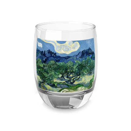 Olive Trees by Vincent Van Gogh Whiskey Glass