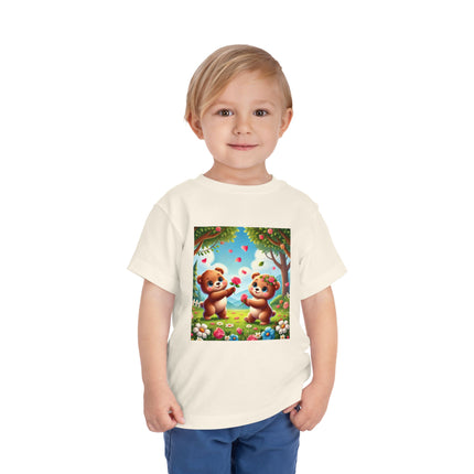 Teddy Bear Friendship Toddler Short Sleeve Tee