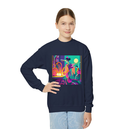 Dance of the Skeleton Ballerinas Youth Crewneck Sweatshirt