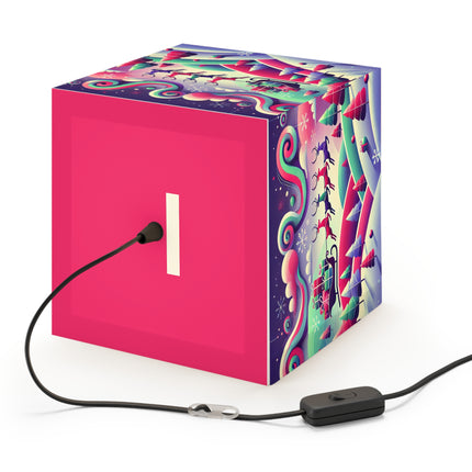 Festive Reindeer Flight Light Cube Lamp
