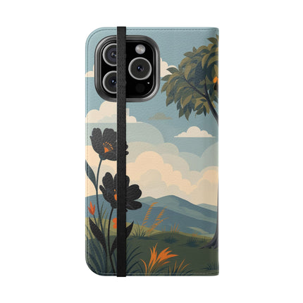🌳🌺 The Ladies Of The Garden Swing Flip Case – Art Deco Floral Adventure
