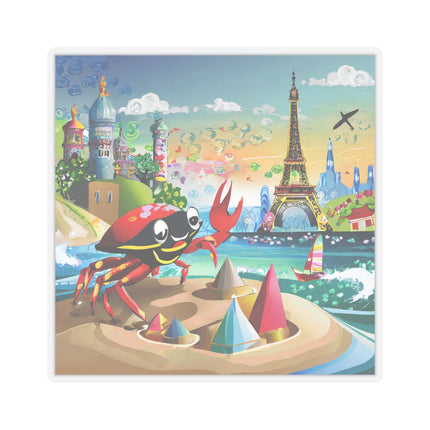 Crab Architect Kiss-Cut Stickers (4 Sizes)