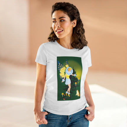 The Enchanted Encounter Women's Midweight Cotton Tee