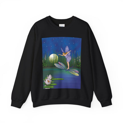 Fairy on a Dragonfly Heavy Blend™ Crewneck Sweatshirt