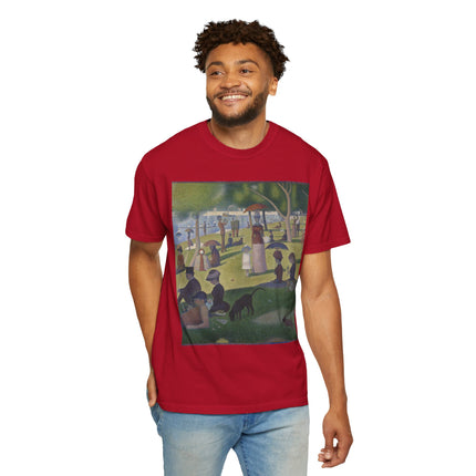 A Sunday on La Grande Jatte by Georges Seurat Unisex Garment-Dyed T-shirt