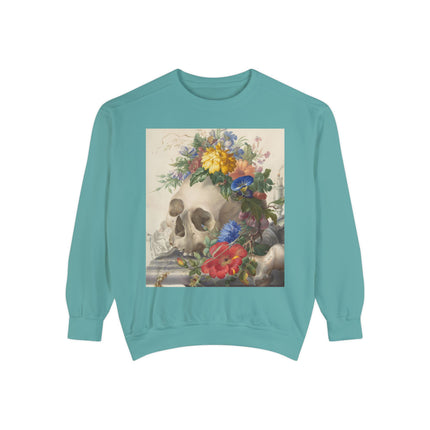 Vanitas Still Life by Herman Henstenburgh Garment-Dyed Sweatshirt