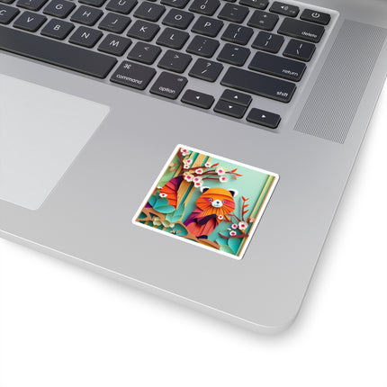 A Playful Red Panda Kiss-Cut Stickers (4 Sizes)