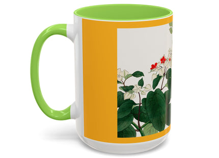 Clerodendrum & Rudbeckia Flower by Tanigami Kônan Colorful Mugs (11oz, 15oz)