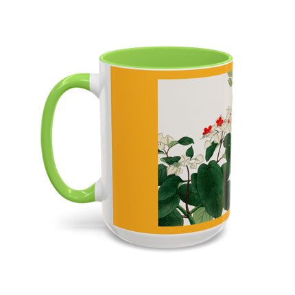 Clerodendrum & Rudbeckia Flower by Tanigami Kônan Colorful Mugs (11oz, 15oz)