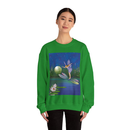 Fairy on a Dragonfly Heavy Blend™ Crewneck Sweatshirt