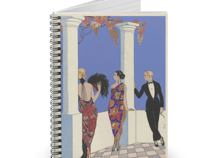 Le goût des châles by George Barbier Spiral Notebook – Ruled Line