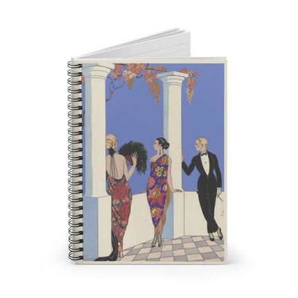Le goût des châles by George Barbier Spiral Notebook – Ruled Line