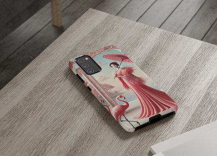 Petals, Porcelain, and Flamingos Phone Cases