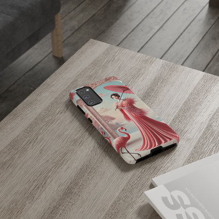 Petals, Porcelain, and Flamingos Phone Cases