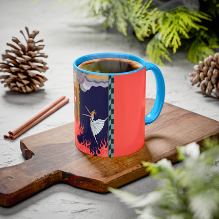 The Firebird's Awakening Colorful Mug (11oz, 15oz) – Ballet Fantasy, Mythic Fire & Art Deco Drama