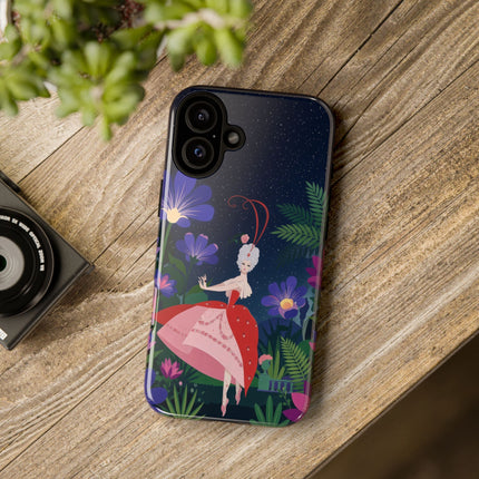 🌺✨ The Lady Of The Starlit Enchanted Garden Phone Case – Art Deco Floral Fantasy