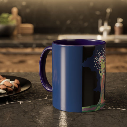 Butterfly Enchantress Colorful Mugs – Ethereal Art Deco Magic & Transformation
