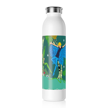 Enchanting Fairies of A Midsummer Night's Dream Slim Water Bottle