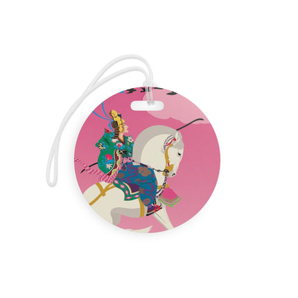 Samurai Princess on the White Steed Luggage Tag – Epic Fantasy & Mythic Beauty