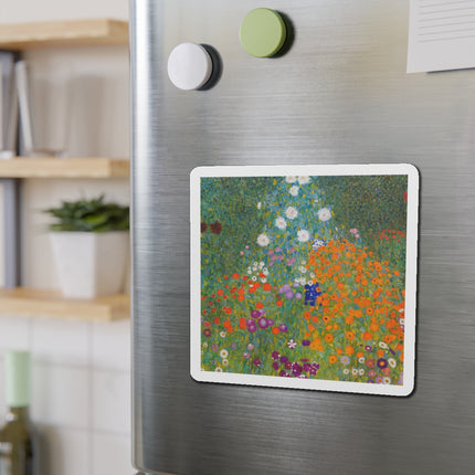 Cottage Garden by Gustav Klimt Die-Cut Magnets (5 Sizes)