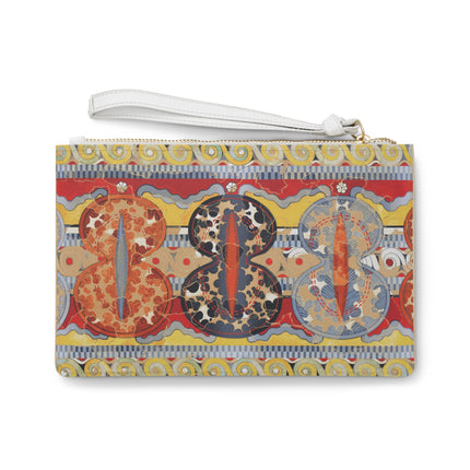 Reproduction of the Shield Frieze by Emile Gilliéron Clutch Bag