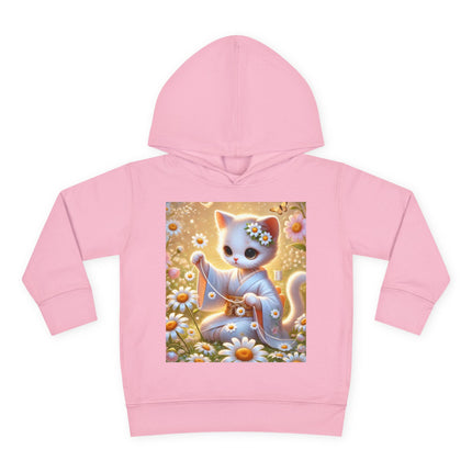 Daisy Chain Whimsy Toddler Pullover Fleece Hoodie