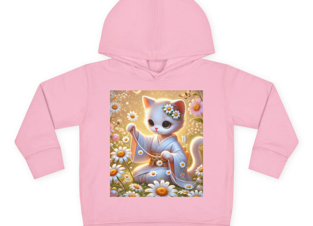 Daisy Chain Whimsy Toddler Pullover Fleece Hoodie
