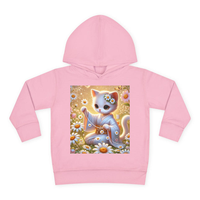 Daisy Chain Whimsy Toddler Pullover Fleece Hoodie