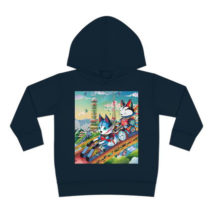 Kitsune Carnival Toddler Pullover Fleece Hoodie