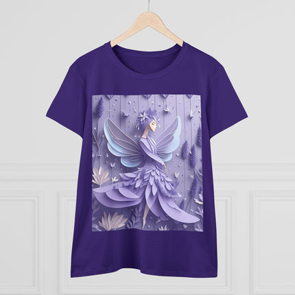 Lavender Fairy Women's Midweight Cotton Tee