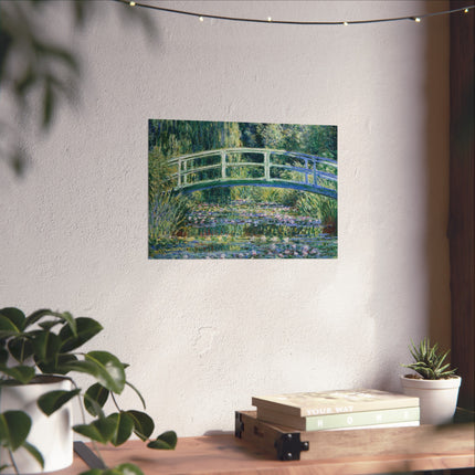 Water Lilies and Japanese Bridge by Claude Monet Matte Horizontal Posters