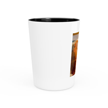 Flaming June by Frederic Leighton Ceramic Shot Glass