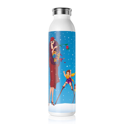 Snowfall & Couture Slim Water Bottle