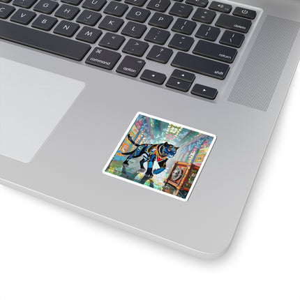 Cyber Panther's Hunt Kiss-Cut Stickers (4 Sizes)