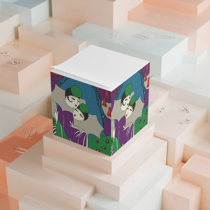 Two Pierrots Note Cube