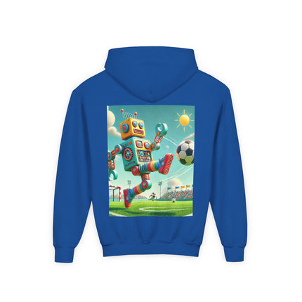 Kickoff Bot! Youth Hooded Sweatshirt – Game Day Energy & Action-Packed Fun