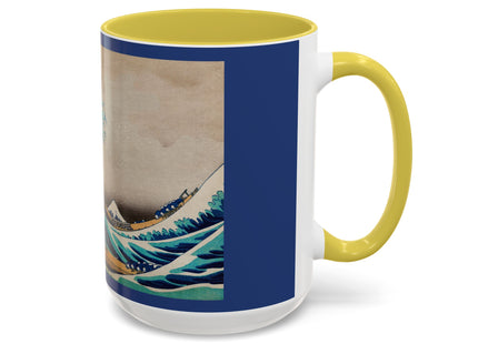 The Great Wave off Kanagawa by Katsushika Hokusai Colorful Mugs (11oz, 15oz)