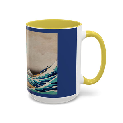 The Great Wave off Kanagawa by Katsushika Hokusai Colorful Mugs (11oz, 15oz)
