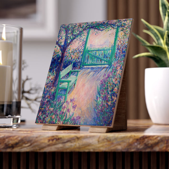 The Artist’s Garden Ceramic Tile