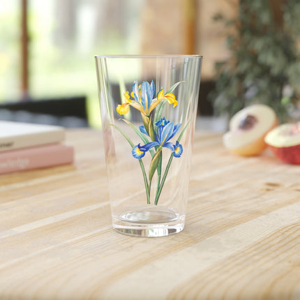 Spanish Iris Botanical Illustration by Pierre-Joseph Redouté Glass, 16oz