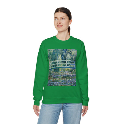 Water Lilies and Japanese Bridge by Claude Monet Heavy Blend™ Crewneck Sweatshirt