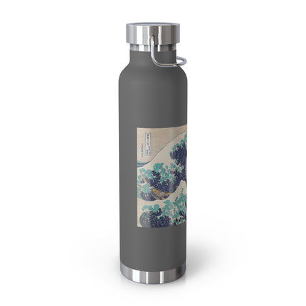 The Great Wave off Kanagawa by Katsushika Hokusai Copper Vacuum Insulated Bottle, 22oz