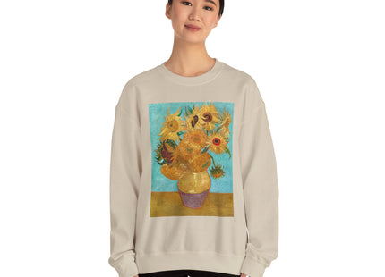 Vase with Twelve Sunflowers by Vincent Van Gogh Heavy Blend™ Crewneck Sweatshirt