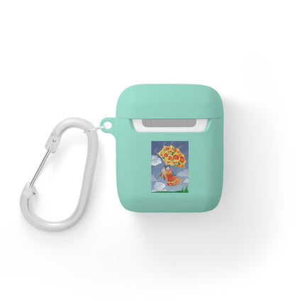 Blossoms In Flight – Whimsical Sky Adventure AirPods Case