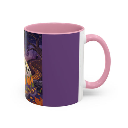 🎃🌙 The Pumpkin Moon Dress Colorful Mug – Whimsical Halloween Fashion