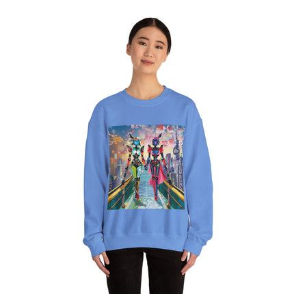 Cyber Punk Robot Models Unisex Heavy Blend™ Crewneck Sweatshirt